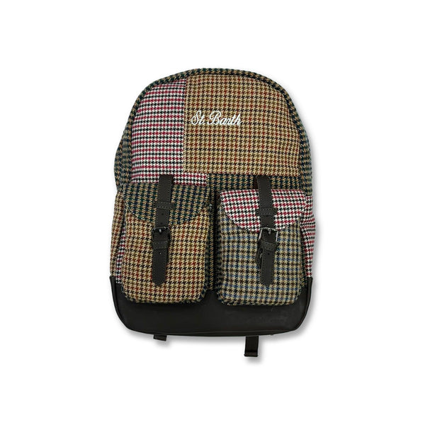 Kids Houndstooth-Pattern Backpack