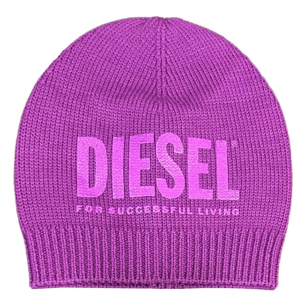Ribbed Knit Logo Beanie
