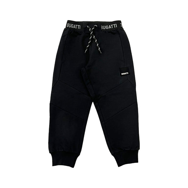 Boys Black Logo-Patch Jogger