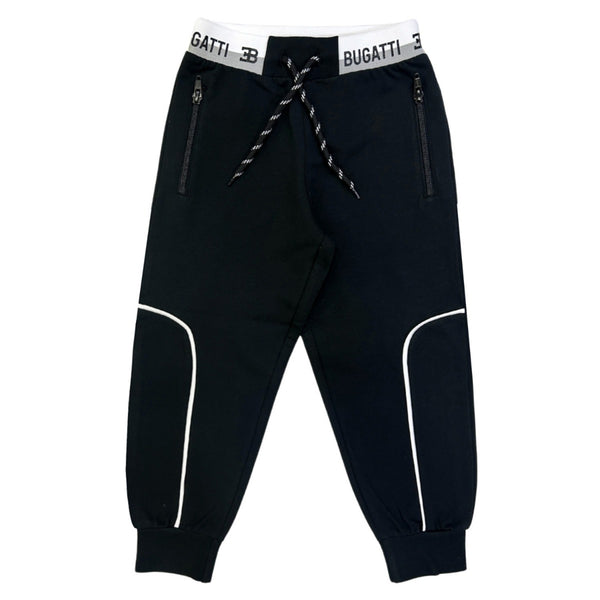 Boys Black Logo-Patch Jogger
