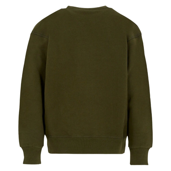 Unisex Green Logo-Print Sweatshirts