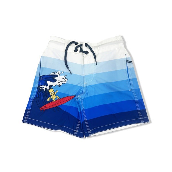 Boys Blue Bart Surf Stripes Shorts
