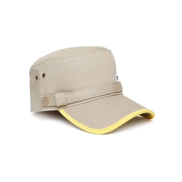 Beige N21 Cap With Yellow Trim