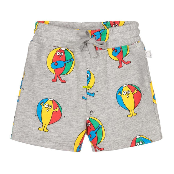 Baby Boys Grey Cotton Shorts