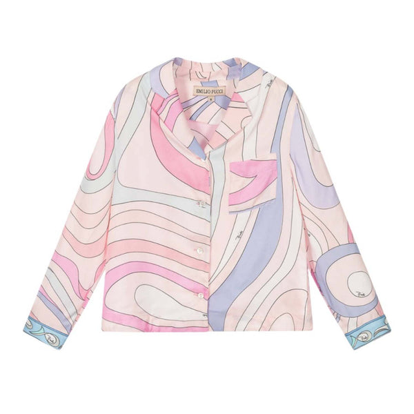 Girls Pink Marmo Blouse Shirt