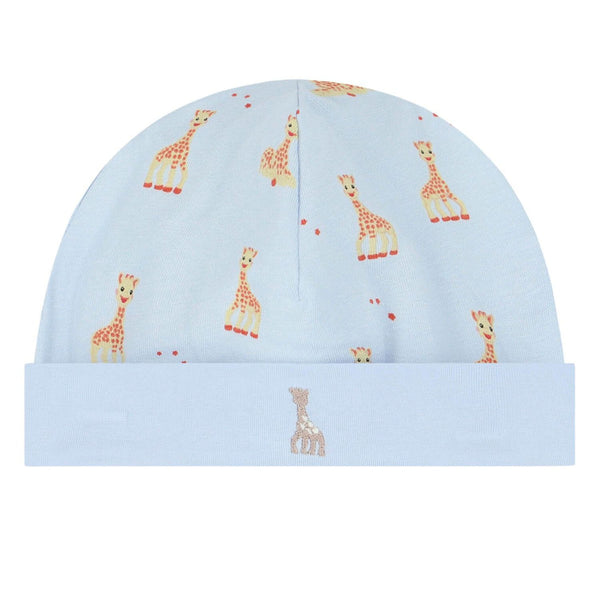 Baby Boys Blue Logo-Print Hat