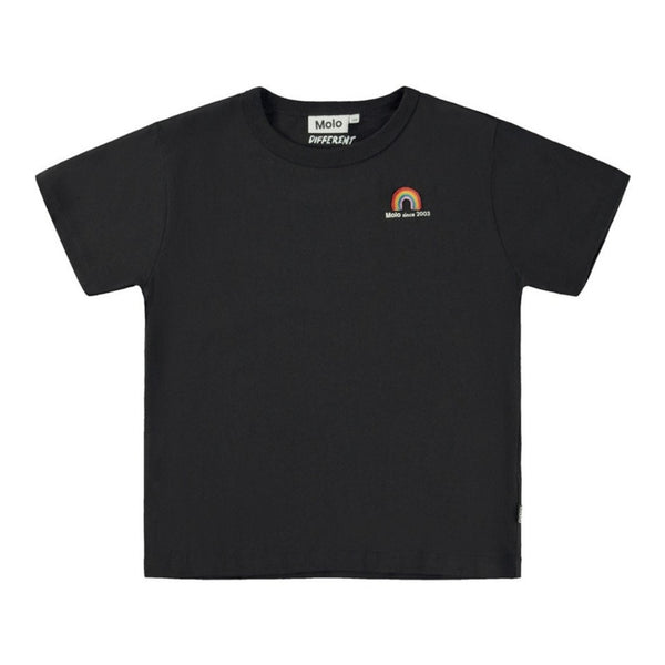 Kids Black Half Sleeves T-Shirt