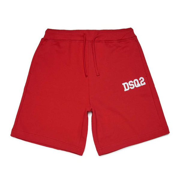 Red Logo Print Short