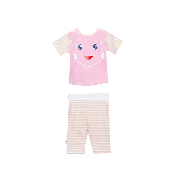 Baby Ivory & Pink Leggings Set