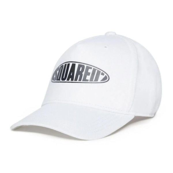 Kids White Logo-Print Cotton Baseball Cap