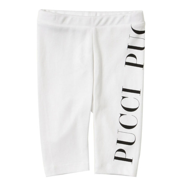 Emilio Pucci White Logo Leggings