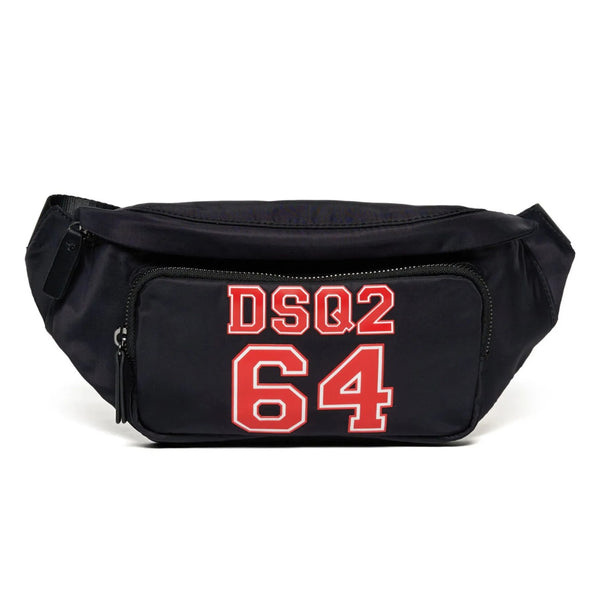 Boys Black Logo-Print Belt Bag