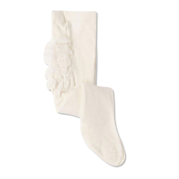 Baby Girls White Ruffle Tights