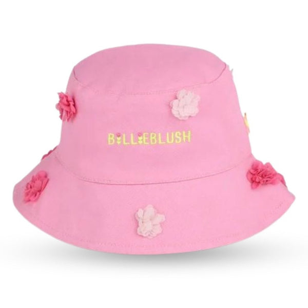 Girls Pink Logo-Patch Hat