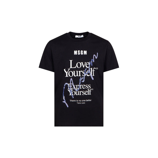 Girls Black Love Yourself T-Shirt