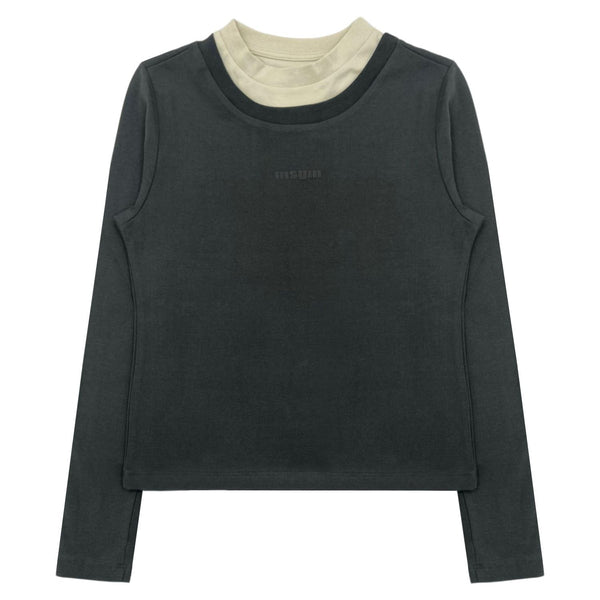 Girls Dark Grey Logo-Print T-Shirt