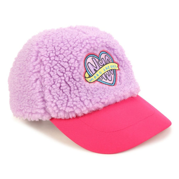 Girls Pink Embroidered Brushed Cap