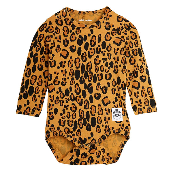 Baby Girls Brown Leopard Print Bodysuit