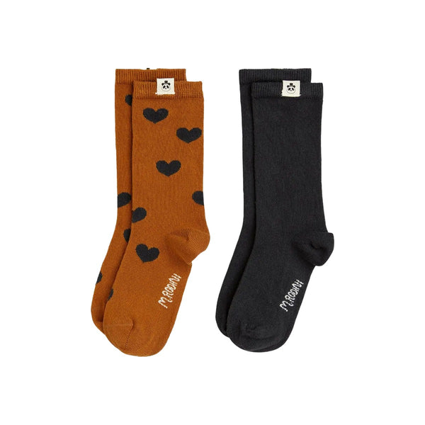 Baby Kids Hearts Printed Socks-2 pack