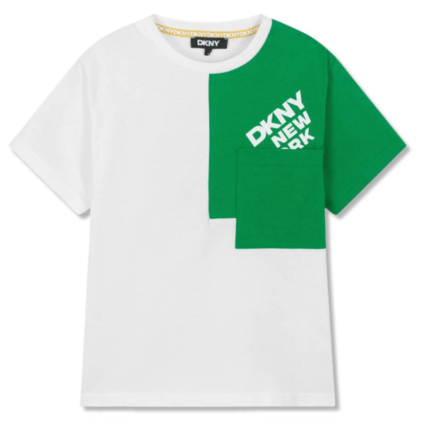 Unisex White & Green Organic Cotton T-Shirt