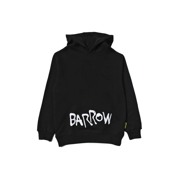 Kids Black Logo Print Hoodie