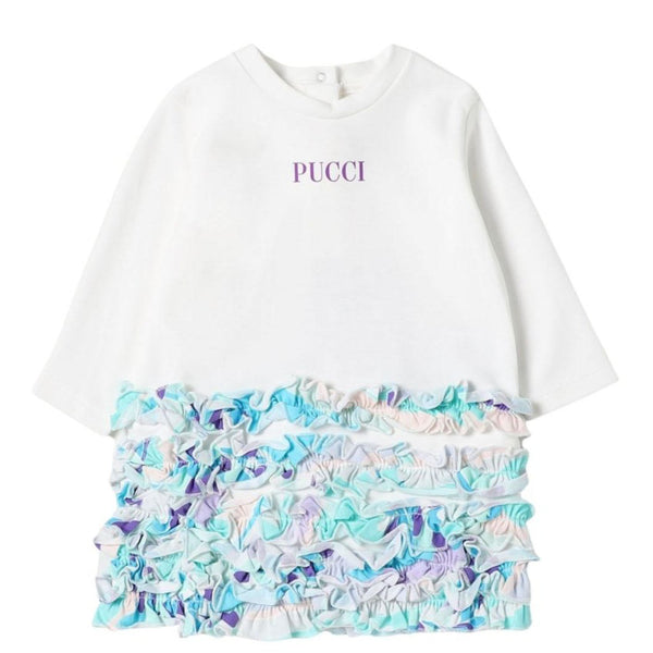 Emilio Pucci Long Sleeves Dress With Rouces