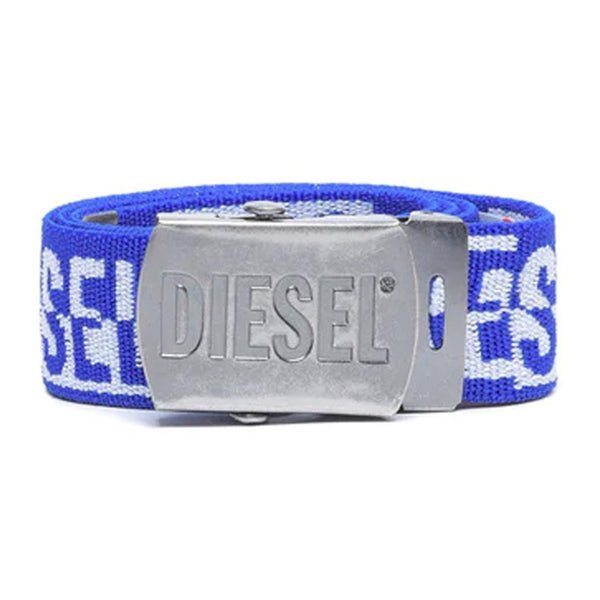 Boys Blue Logo-Print Strap Belt