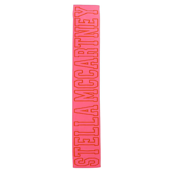 Girls Pink Knitted Logo-Print Scarves