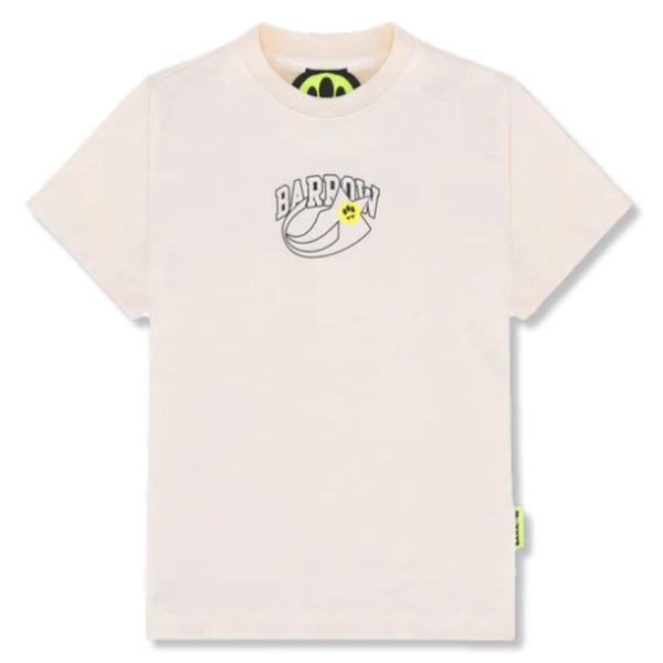 Boys Cream Logo-Print T-Shirt