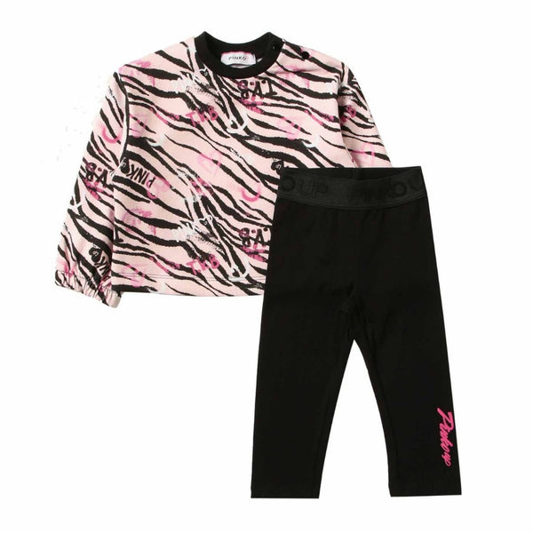 Baby Girls Printed T-shirt With Legging Set