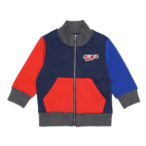 Color Block Sweatshirt With Zip