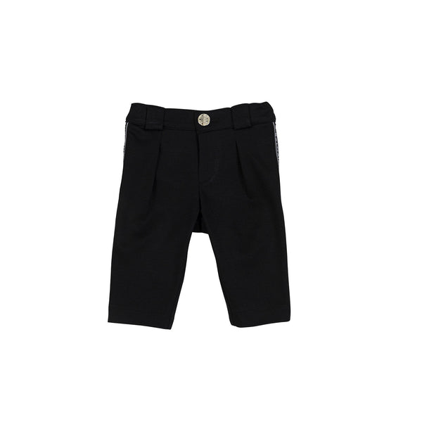Black Straight Trouser For Baby Boys
