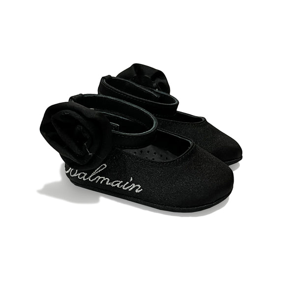 Baby Girls Black Pre-Walkers