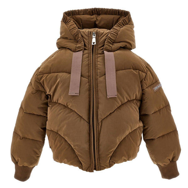 Unisex Brown Puffer Jackets