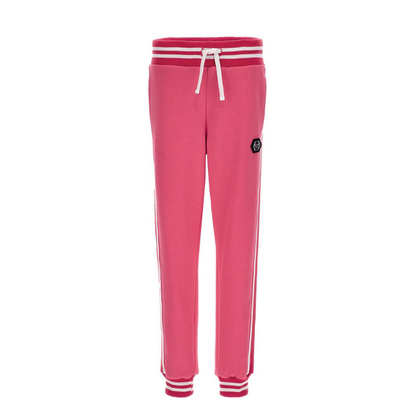 Girls Pink Cotton Jogger