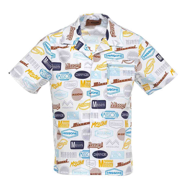 Boys White Printed Shirt