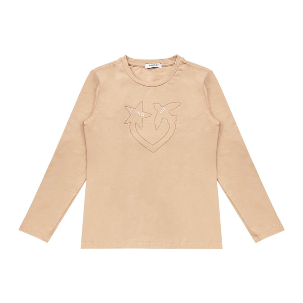 Girls Pink Logo-Print Cotton T-Shirt