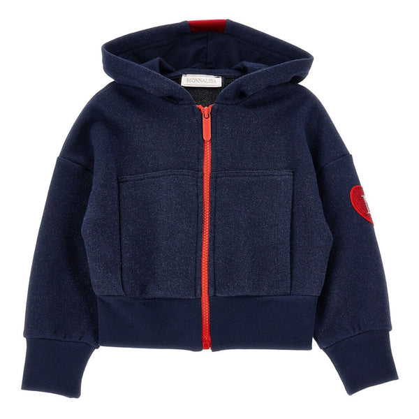 Girls Blue Logo-Patch Tracksuit