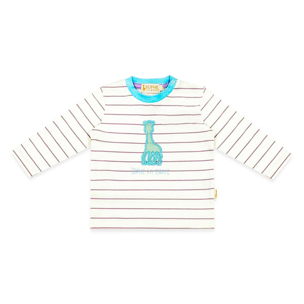 Baby Kids Ivory Embroidered Logo T-Shirt