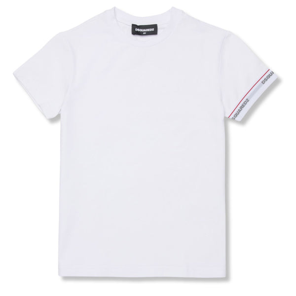 Unisex White Logo-Print T-Shirt