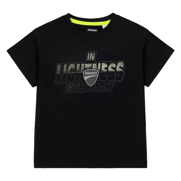 Boys Black Graphic Logo-Print T-shirt