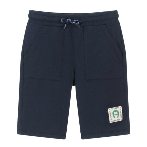 Boys Blue Cotton Jersey Shorts