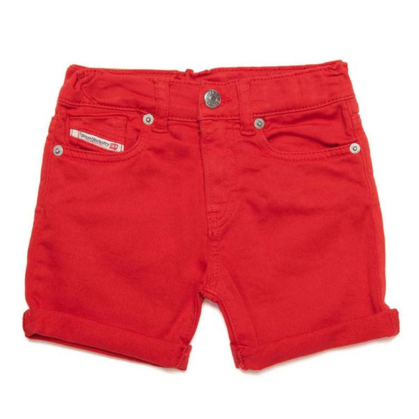 Red JoggJeans denim shorts