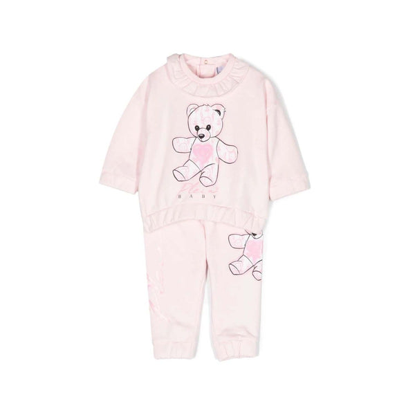 Baby Girl Teddy Logo Print Tracksuit