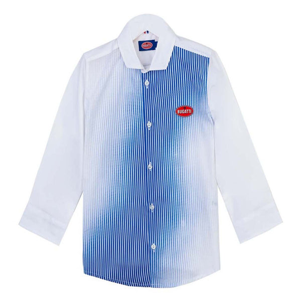 Boys White & Blue Stripped Shirt