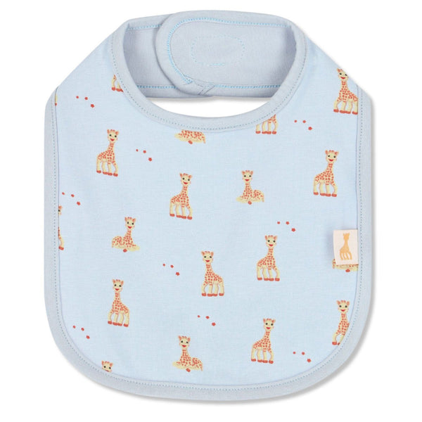 Baby Boys Blue Logo-Print Cotton Bib