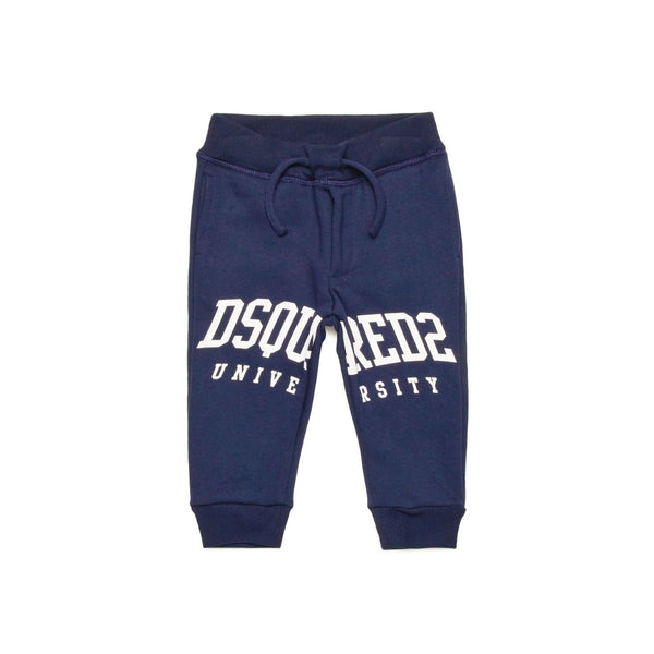 Baby Boys Blue Logo-Print Jogger