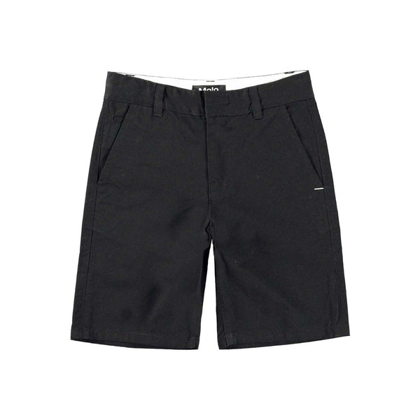 Boys Black Cotton Shorts