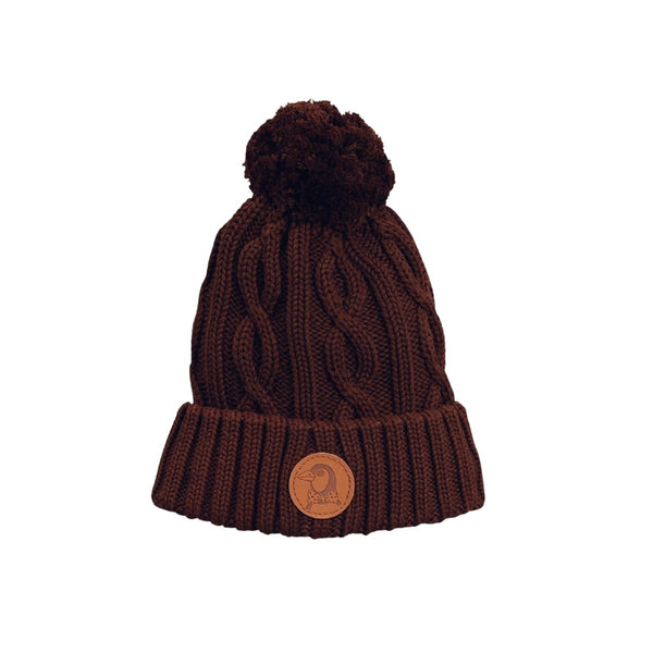 Cable Knitted Pompom Hat