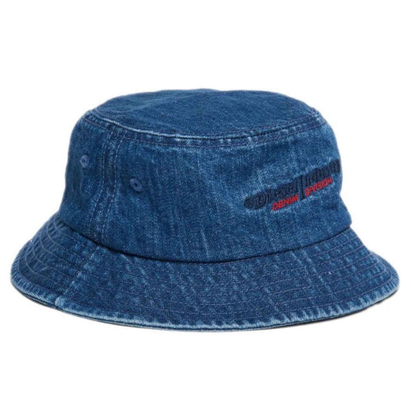Denim Peach Fuzz Hat With Logo